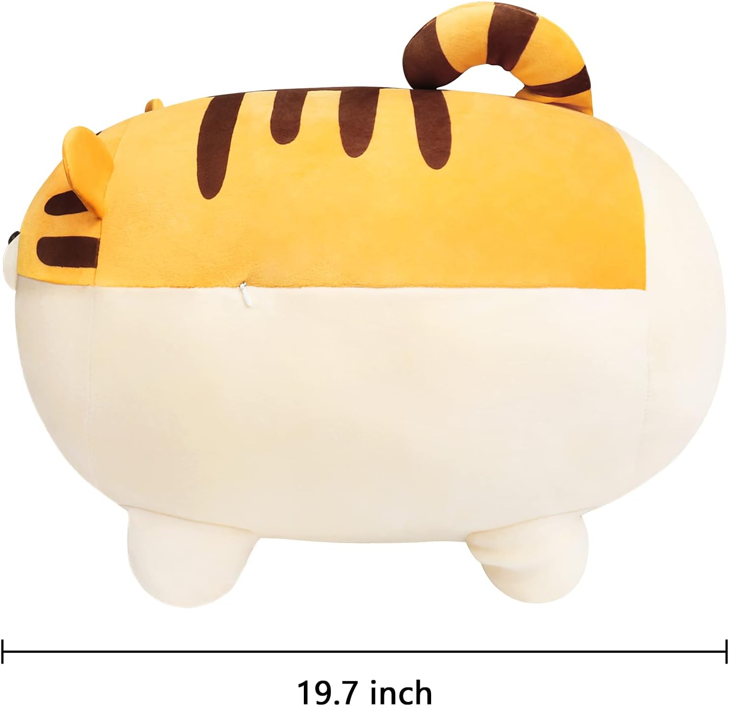 Auspicious beginning Almohada suave de peluche de tigre de anime Kawaii Tigers, regalo de peluche para adultos (19.6 pulgadas)