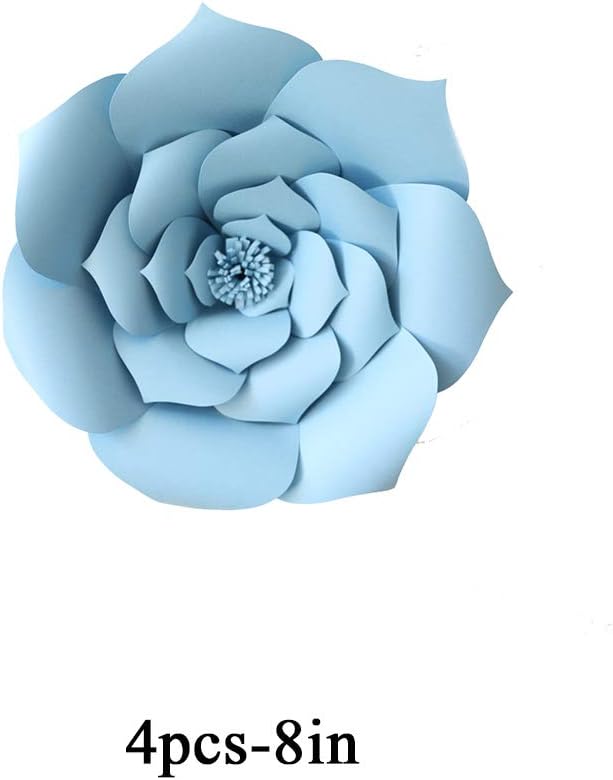 YLY’s love Decoraciones de flores de papel 3D, flores gigantes de papel para fiestas, bricolaje hecho a mano, flores de papel para telón de fondo de