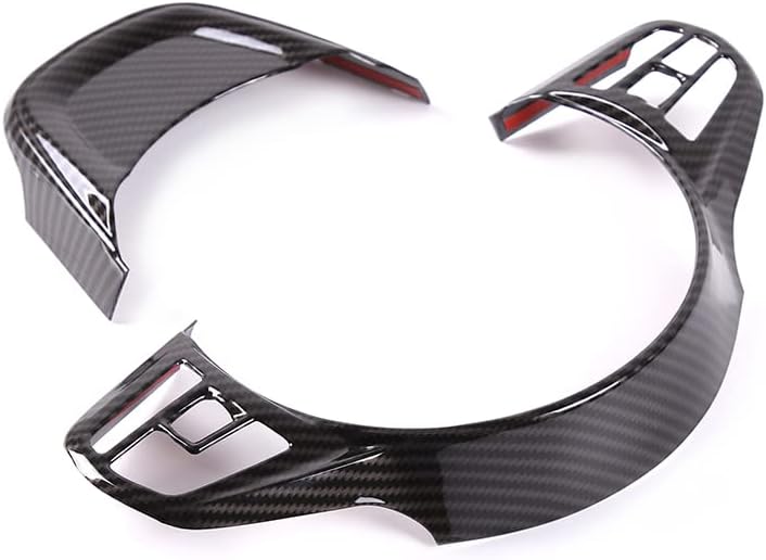 Daeiclru Marco de decoración de volante de automóvil ABS para Toyota Supra GR A90 A91 MK5 2019-2022, cubierta de marco de panel de volante,
