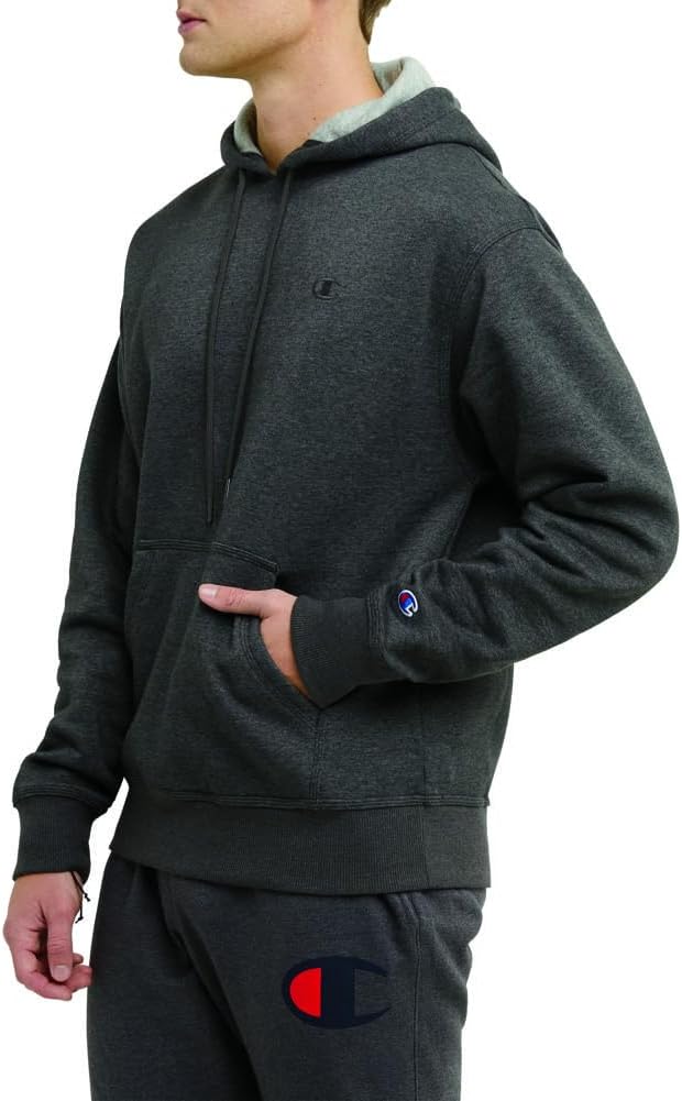 Champion, Powerblend, sudadera con capucha cómoda de forro polar, sudadera para hombre (regular o grande y alto)