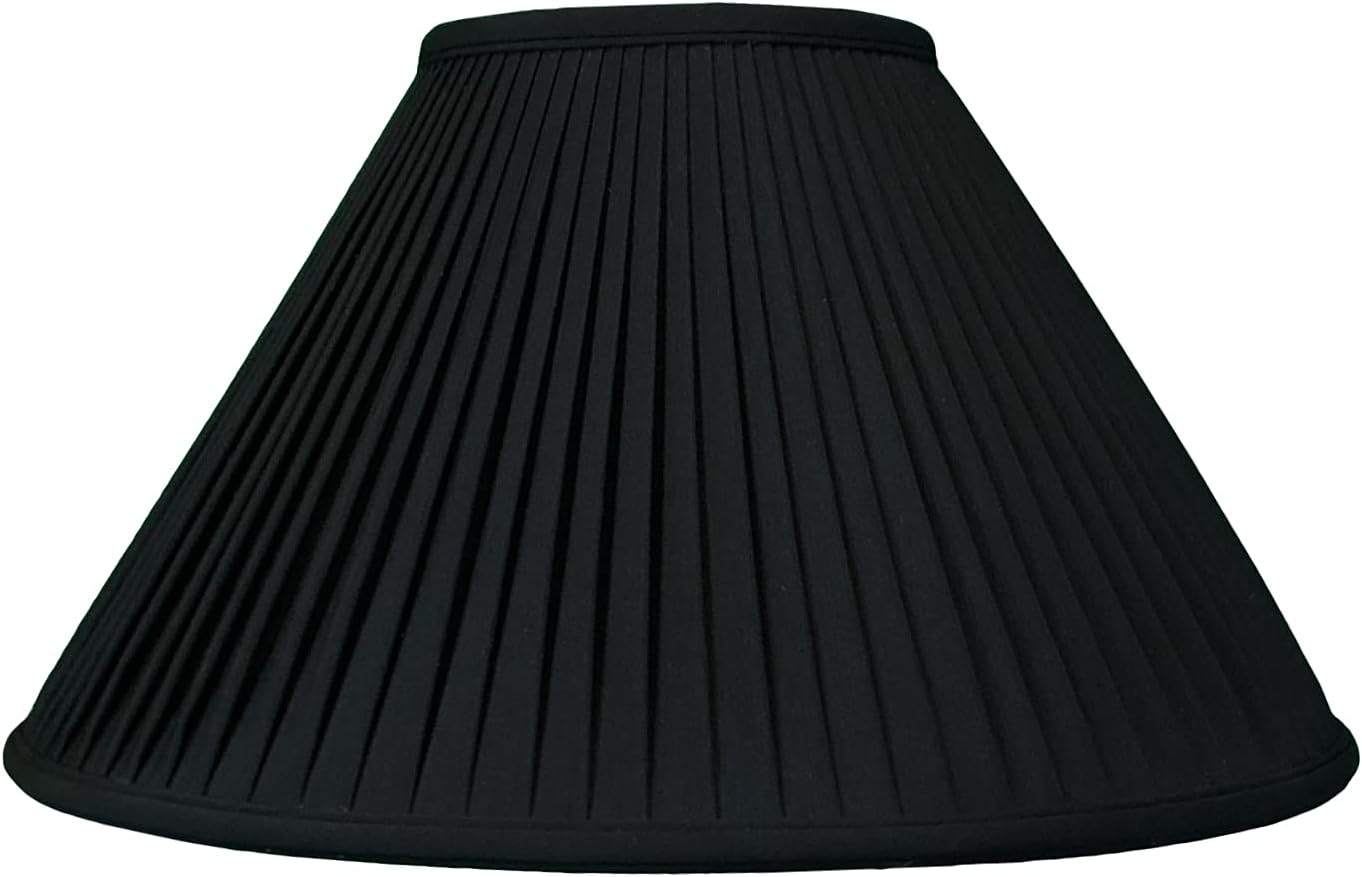 Royal Designs Coolie Empire – Persiana básica plisada lateral, color negro con dorado, 5 x 14 x 9.5 pulgadas (BS-727-14BLKGL)