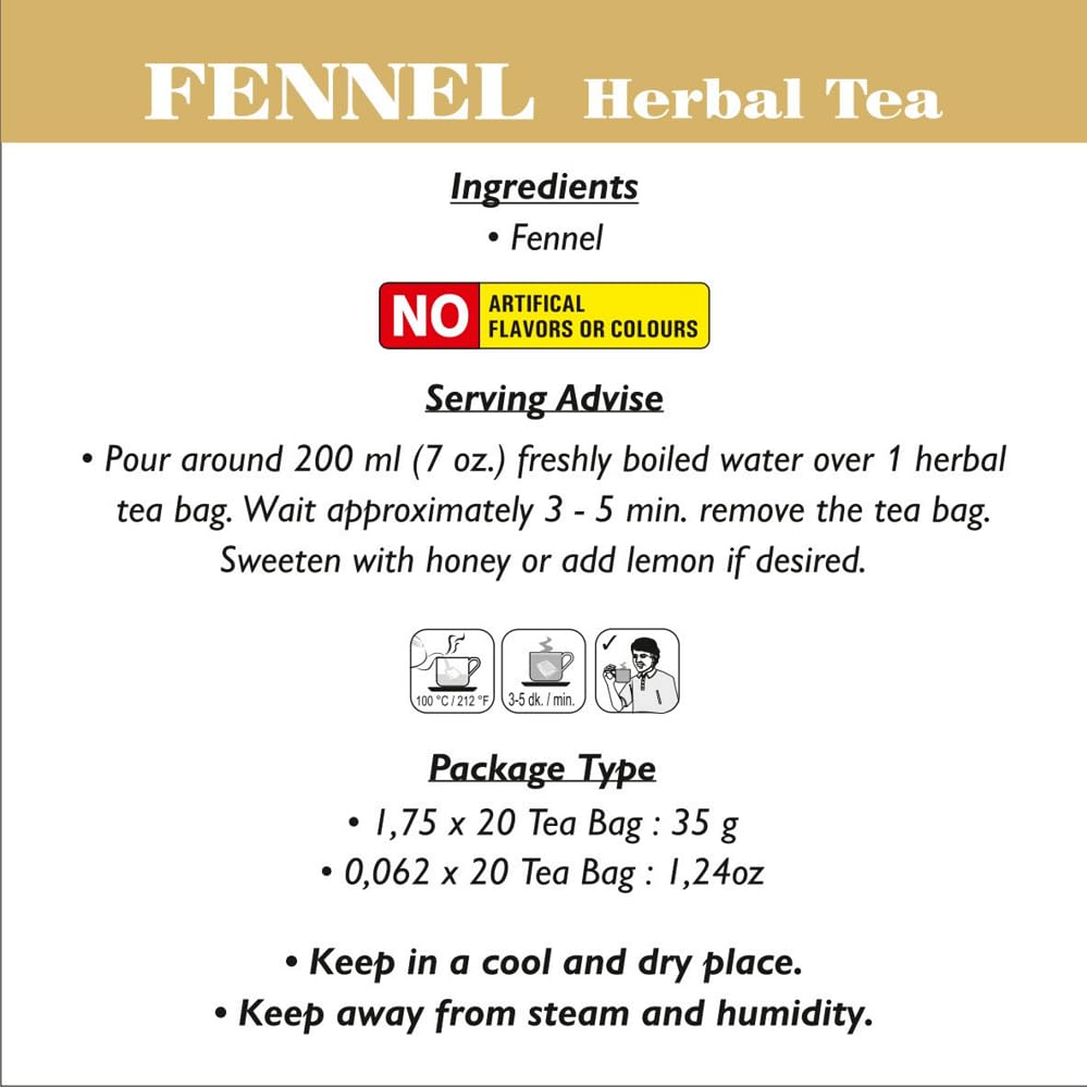 Té de hinojo de Tisan – 2 cajas en total 40 bolsas de té