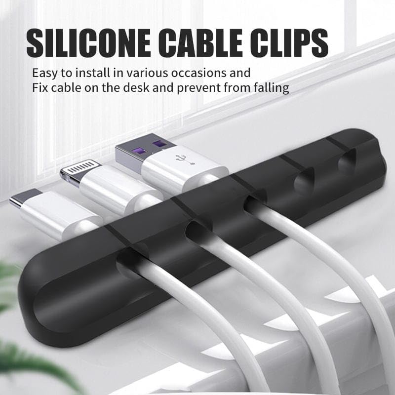 Organizador de cables de silicona, organizador de cables, soporte para cables de carga, organizador de cables USB, organizador de cables, perfecto