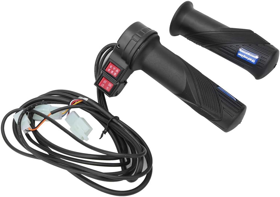 Empuñadura de acelerador de bicicleta eléctrica con control de 3 velocidades, agarre de acelerador universal para bicicleta eléctrica