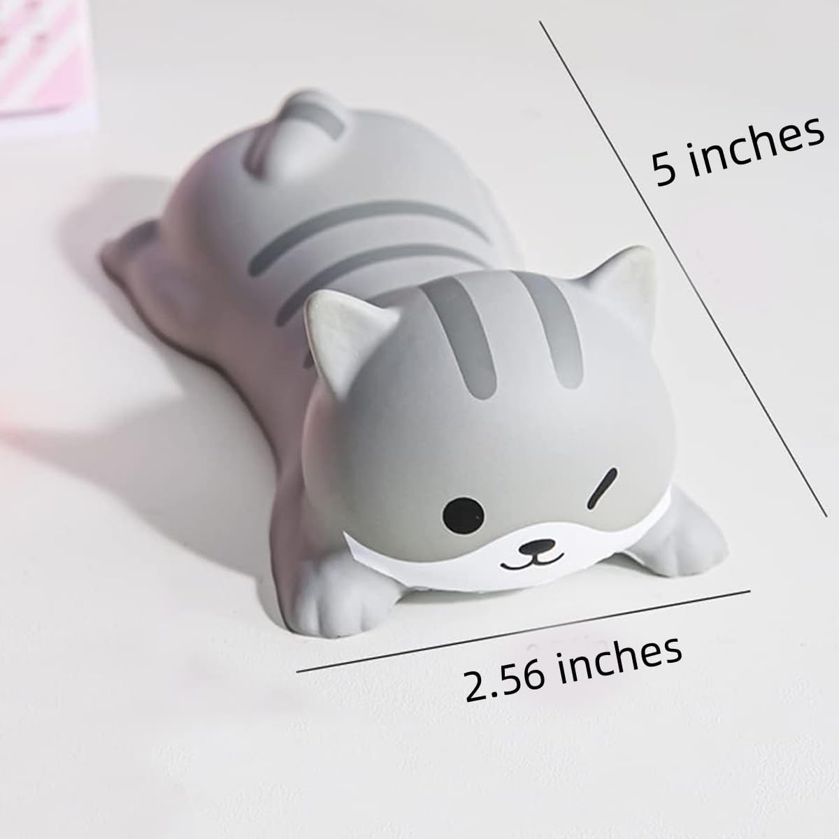 Bonita alfombrilla para mouse con reposamuñecas, mini soporte para mouse y computadora, reposabrazos para escritorio, diseño ergonómico de espuma