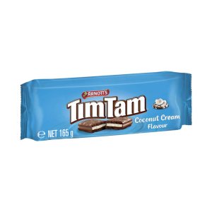Galletas de chocolate Tim Tam Crema de coco  5.82 oz – Hecho en Australia Galletas de chocolate Tim Tam Crema de coco  5.82 oz – Hecho en Australia