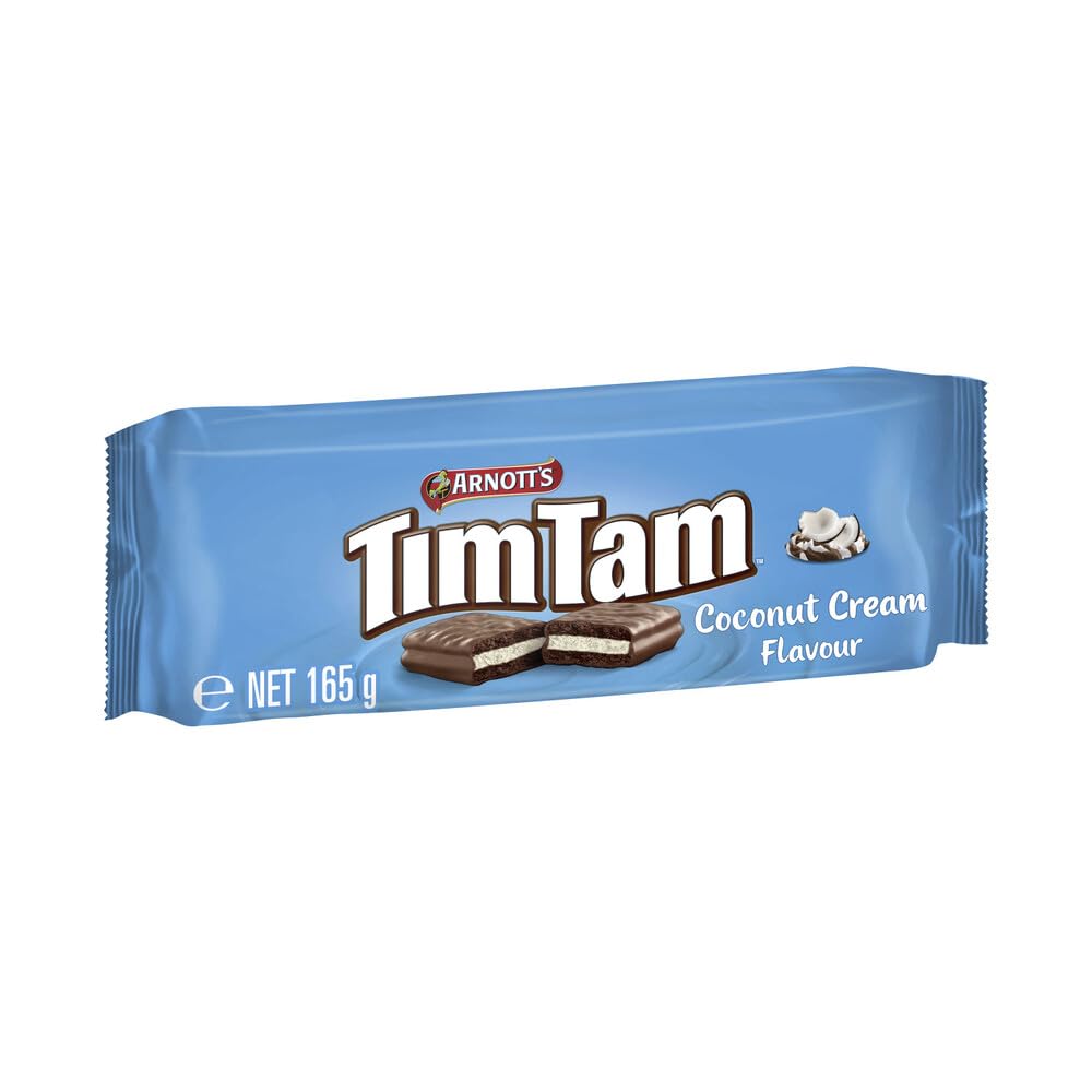 Galletas de chocolate Tim Tam Crema de coco  5.82 oz – Hecho en Australia