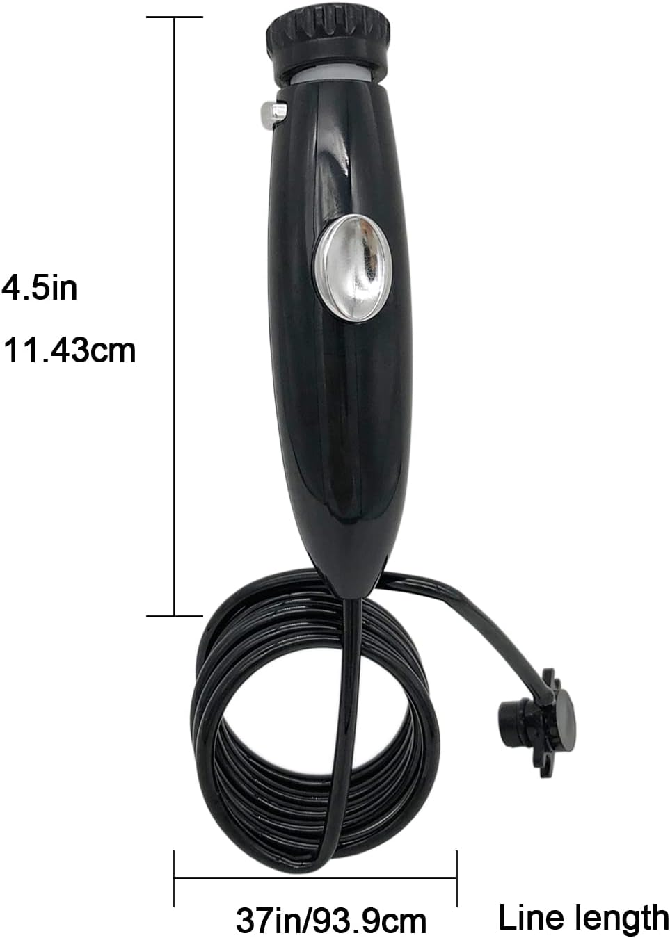 Piezas de repuesto compatibles con Waterpik Water Flosser, mangueramanijakit de accesorios de válvula de goma, color negro