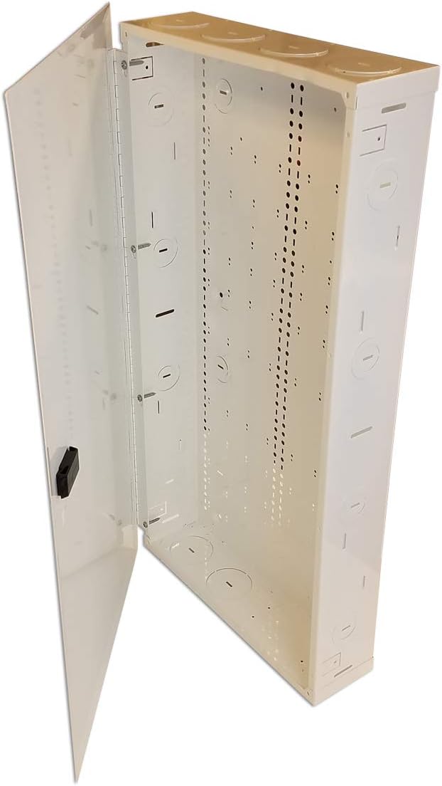 Benner-Nawman 14284-MMH Armarios de cableado estructurado, 14-14 pulgadas x 28 pulgadas x 4 pulgadas, color blanco