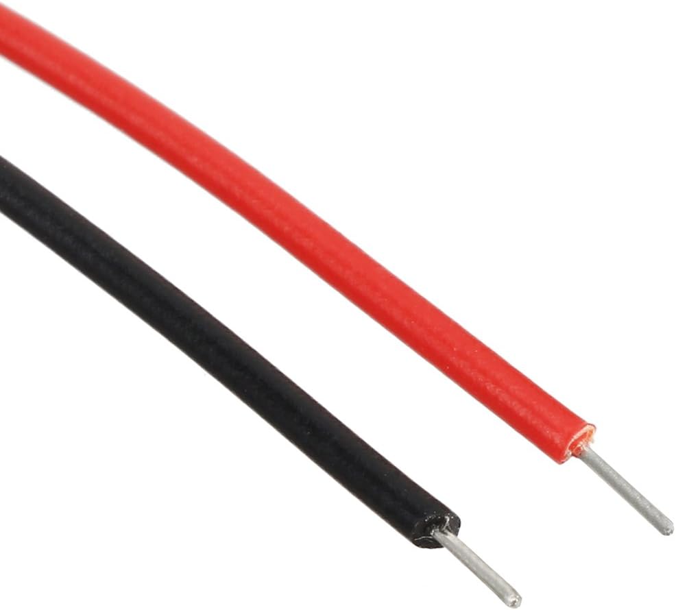 uxcell 3 unids DC 9V Clip de batería tipo T Conector de hebilla de piel sintética Alambre de plomo 4.7 in de largo