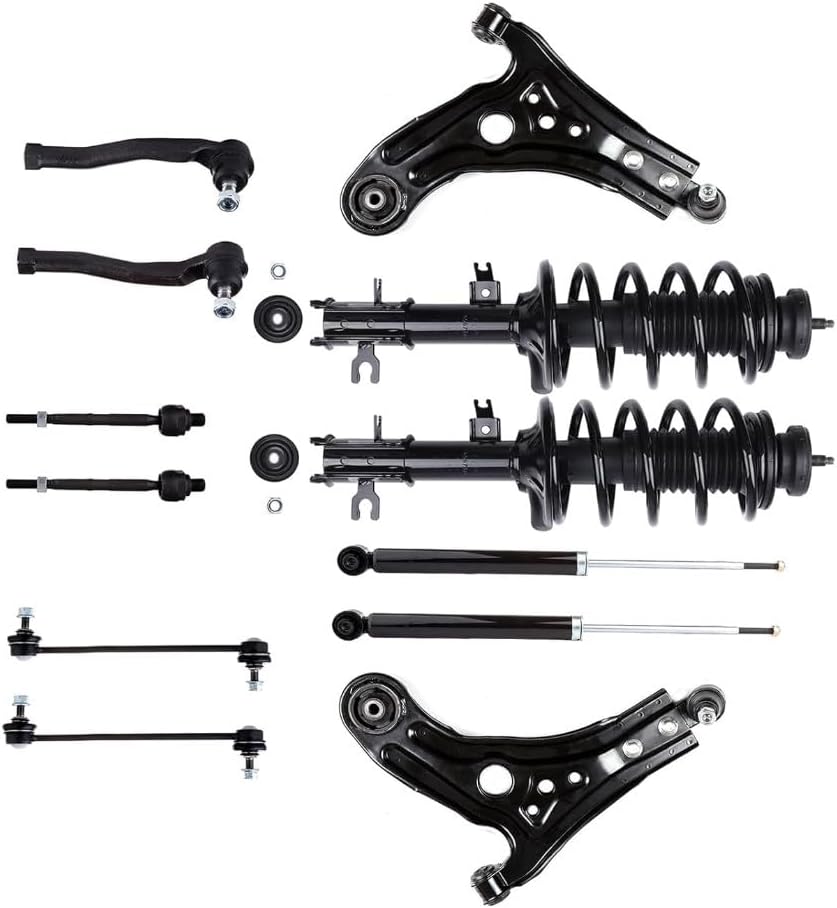 Piezas de repuesto para amortiguadores traseros de puntales delanteros + kit de suspensión para Chevrolet Aveo 5 Pontiac Wave Mod-ZX1-20843