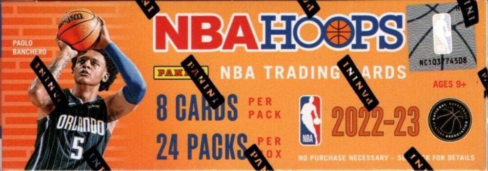 2022-23 Panini NBA Hoops Basketball Factory Sealed Retail Box 24 Packs of 8 Cards, 192 Total Cards. Look for retail box exclusive Red and Blue