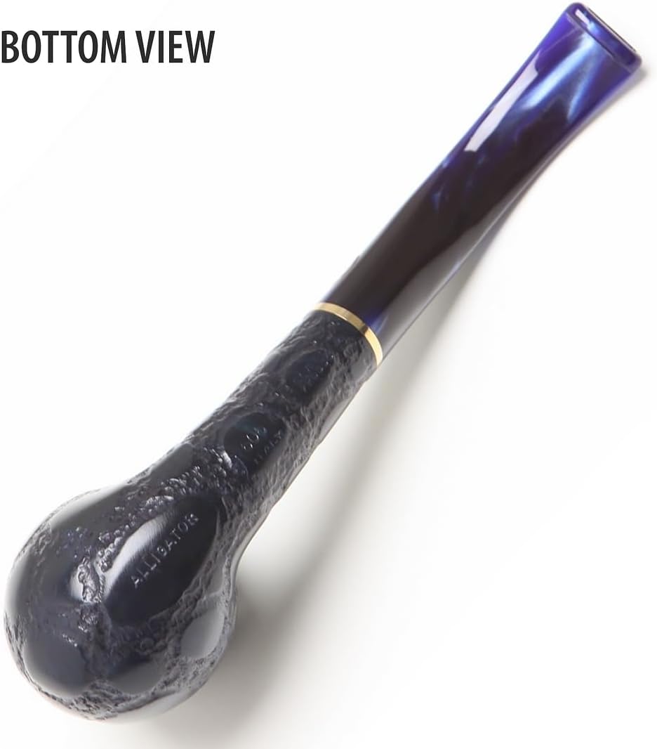 Alligator Savinelli Pipe – Pipa de tabaco de brezo, pipa artesanal italiana, pipa de tabaco hecha a mano, pipas de tabaco de madera pequeñas,