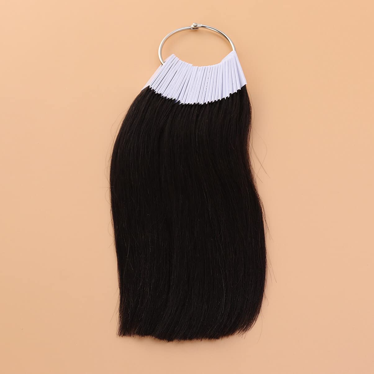 SHERCHPRY 30 unids cabello humano color anillo extensiones de color de pelo tabla de prueba de color muestras de color de cabello muestras de prueba