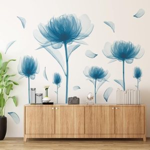 6 calcomanías de pared de lirios rosados, calcomanías de pared de flores florecientes, calcomanías de pared de flores florecientes, plantas 6 calcomanías de pared de lirios rosados, calcomanías de pared de flores florecientes, calcomanías de pared de flores florecientes, plantas