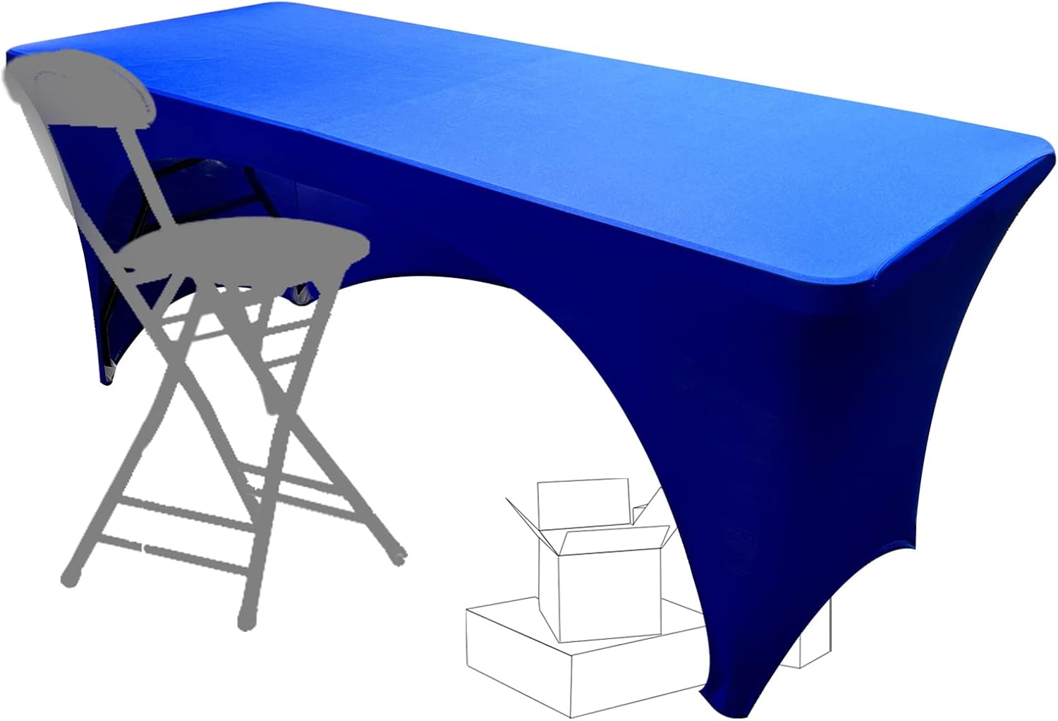 Funda de mesa ajustable para mesa de 6 pies, fundas de mesa de masaje de elastano de 6 pies, manteles elásticos, ropa de mesa elástica con espalda