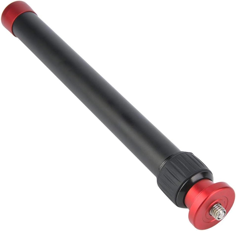 Tubo de extensión de trípode, poste de extensión de cardán, varilla de extensión de monopod de montaje de trípode de aleación de aluminio para