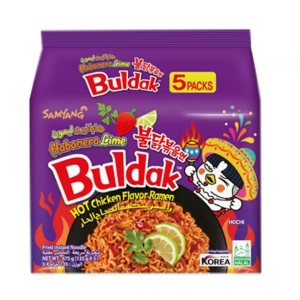 SAMYANG – Fideos ramen con sabor a pollo picante y lima habanero, ramen salteado halal certificado 23.8 onzas (paquete de 1) (total 5 piezas) SAMYANG – Fideos ramen con sabor a pollo picante y lima habanero, ramen salteado halal certificado 23.8 onzas (paquete de 1) (total 5 piezas)