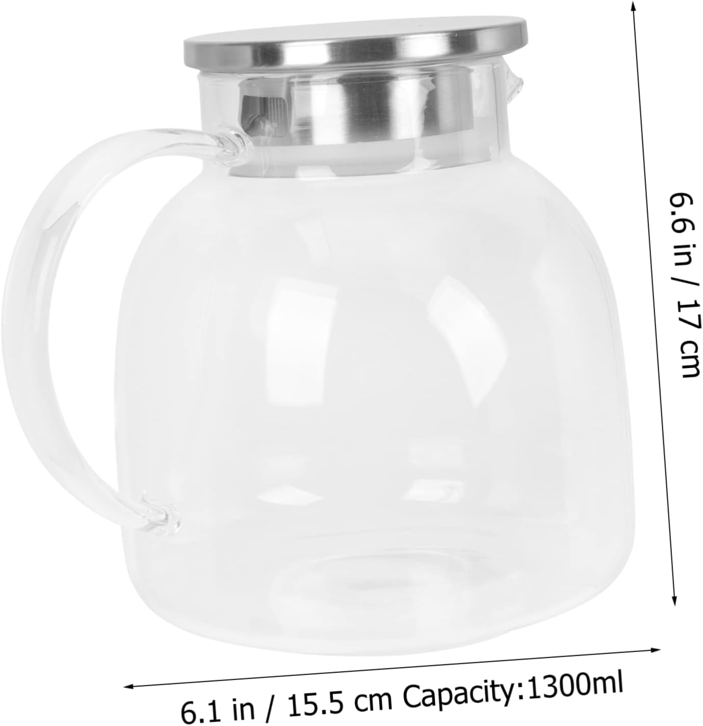 UPKOCH Jarra de acero inoxidable con tapa, contenedor de jugo, jarra de leche, botella de agua con tapa, jarra de agua de vidrio, jarra de té,