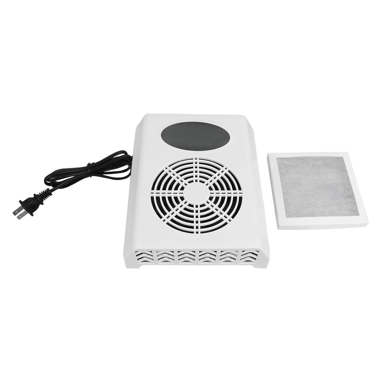 Colector de polvo de uñas de 80 W, aspirador de bajo ruido, filtros reutilizables, fuerte potencia de succión, máquina colectora de polvo de uñas