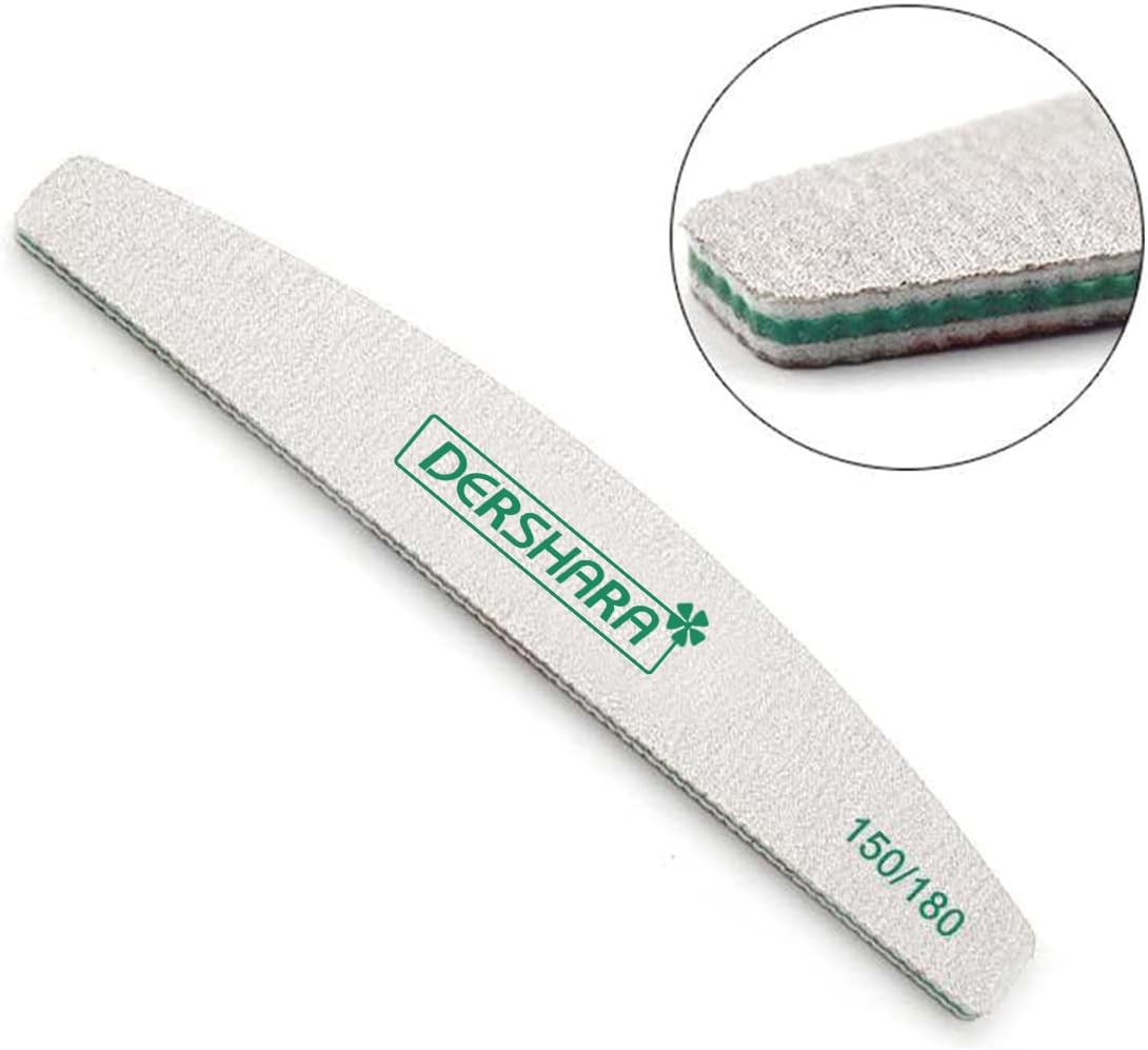 Lima de uñas profesional de doble cara de grano 150180 pulidor de esmeril, herramientas de manicura para aseo y peinado de uñas, bloque de uñas de
