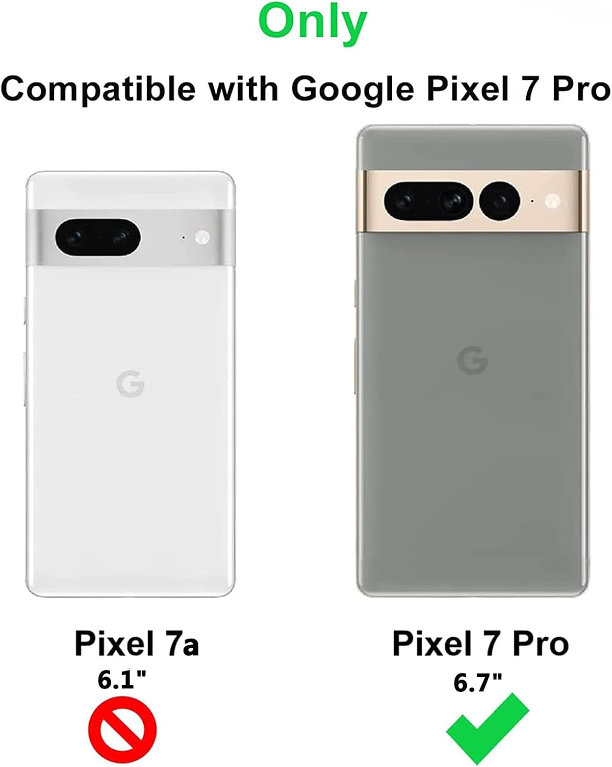 Urarssa Funda compatible con Google Pixel 7 Pro para mujeres y niñas, soporte magnético giratorio para automóvil, funda suave a prueba de golpes,