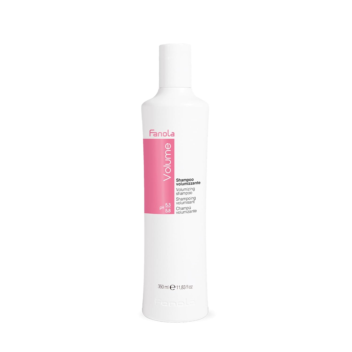 Fanola Champú voluminizador para cabello fino limpia y da volumen a las raíces y refuerza el cabello sin pesarlo 11.83 oz
