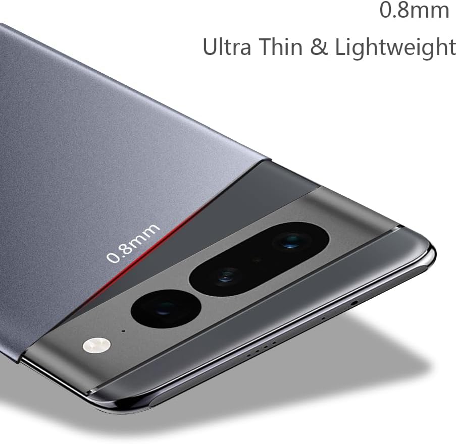 Bastmei Funda para Google Pixel 7 Pro 5G (2022), extremadamente ligera, ultra ligera, súper delgada, protección de cámara, carcasa de PC dura para