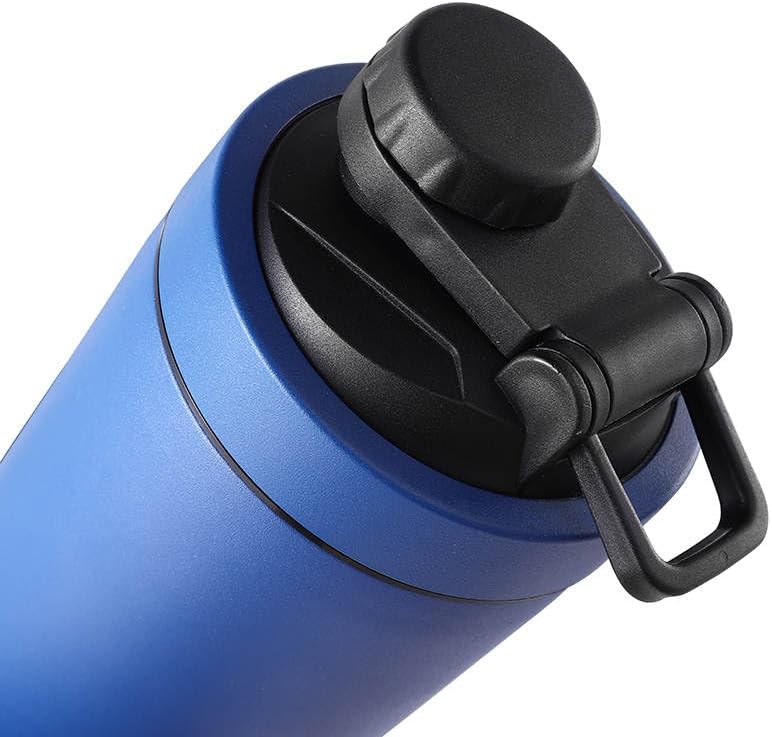Botella agitadora de acero inoxidable de alta calidad, diseño aislado al vacío, botella mezcladora de proteínas para antes del entrenamiento, a