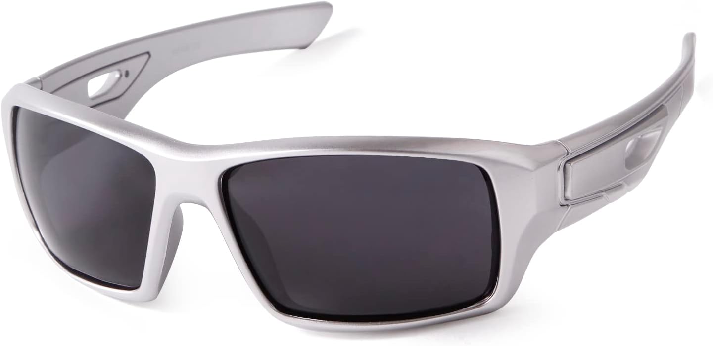 ADE WU Gafas de sol deportivas polarizadas para hombre, gafas de sol rectangulares de moda para hombre