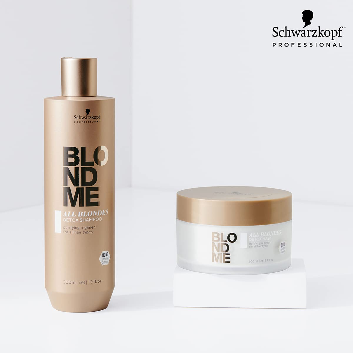 BLONDME All Blondes Detox Mask  Purifying and Detoxifying Hair Care for Color Treated and Natural Blonde Hair  Hydrating Treatment Removes