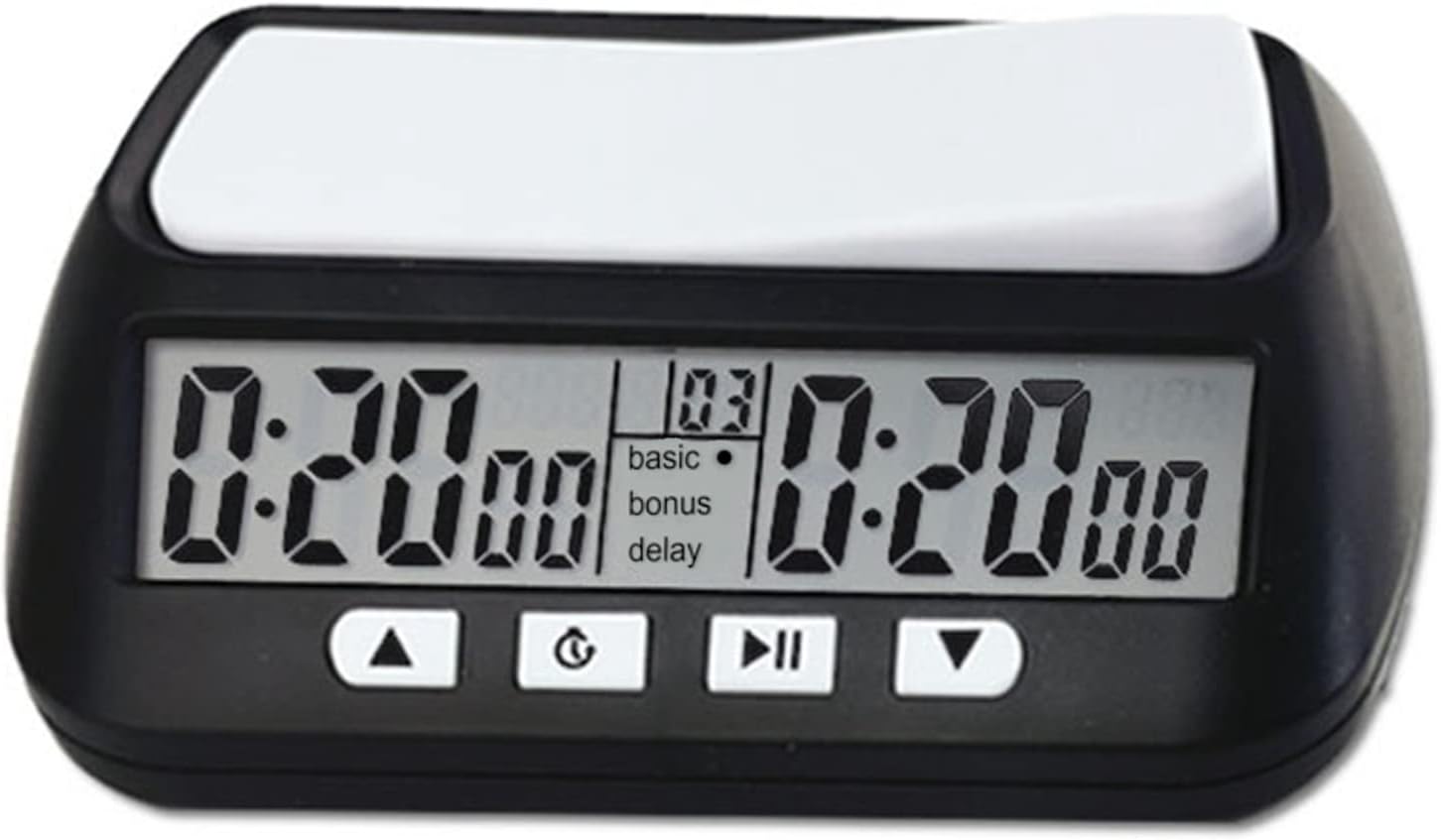 Temporizador digital de ajedrez con función de alarma audible, temporizador de juego multifunción portátil
