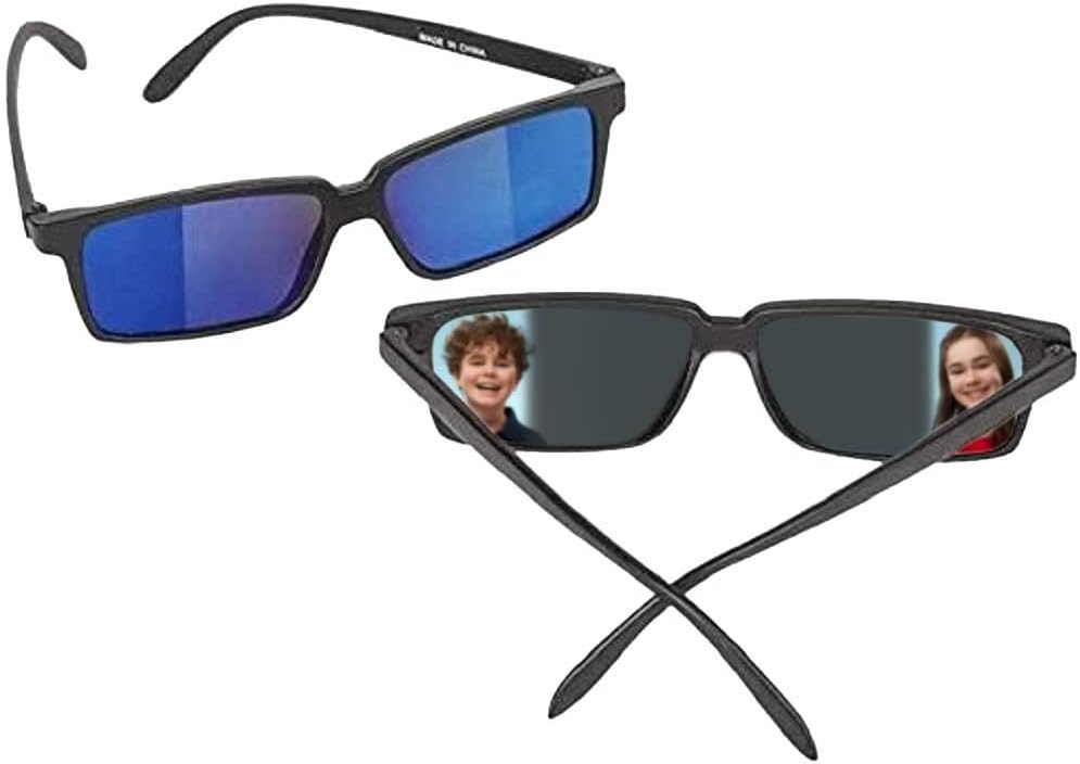 Top Secret Spy Glasses para niños, gafas de sol de visión trasera. Mira detrás de ti! Gadget de detective. Recuerdos perfectos para fiestas.
