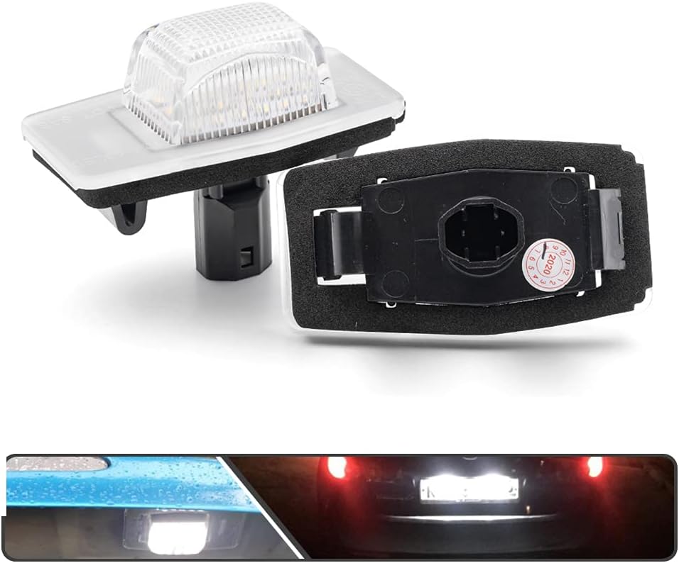 2 luces LED de matrícula para Mazda Miata MX-5 1999-2005Protege 99-03Protege5 02-03 alimentado por SMD xenón blanco LED de alta potencia libre de