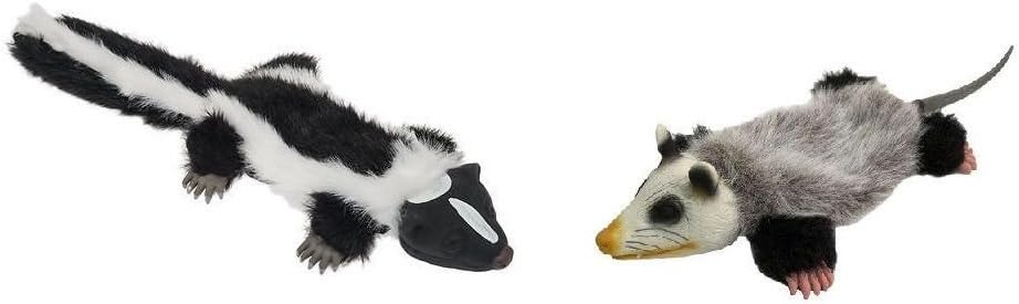 Hyper Pet Juguete realista para perros con relleno de zarigüeya chirriante o zorrillo para perros (zarigüeya)
