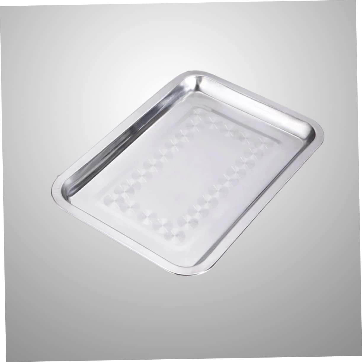 Yardwe Bandeja para servir galletas de acero inoxidable 27c para lavavajillas