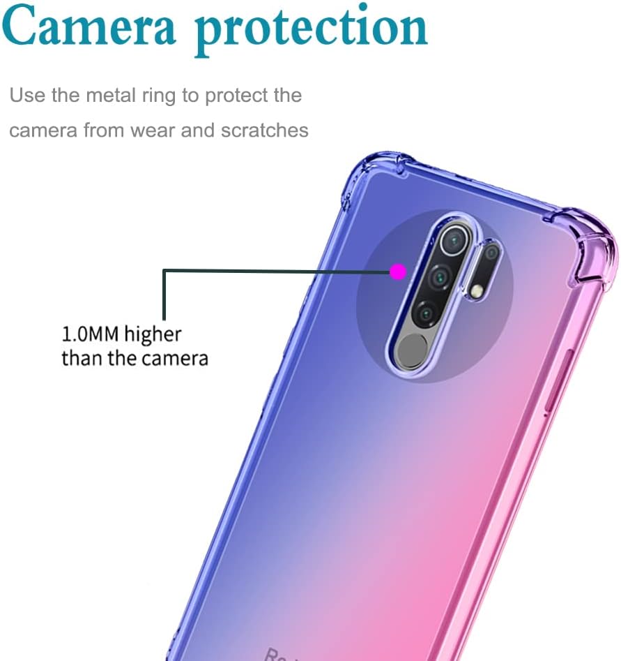 Vokuha Funda protectora para Xiaomi Redmi 9  Redmi 9 PrimePoco M2 M2004J19PI, linda funda protectora de TPU suave y flexible para Xiaomi Redmi 9