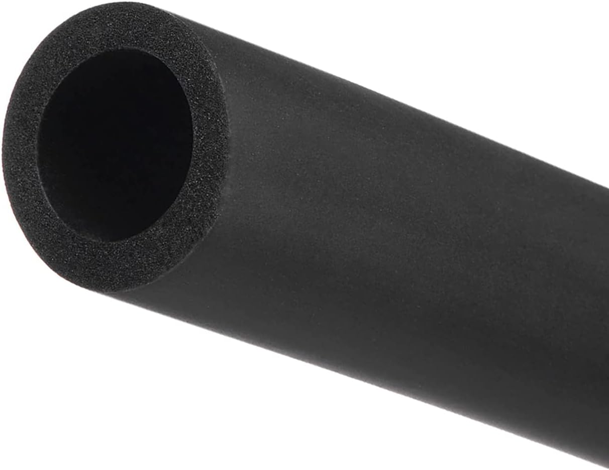 Tubo de espuma para soporte de agarre de mango, aislamiento de tubería de 0.63 pulgadas de diámetro interior, 0.63 pulgadas de diámetro exterior,
