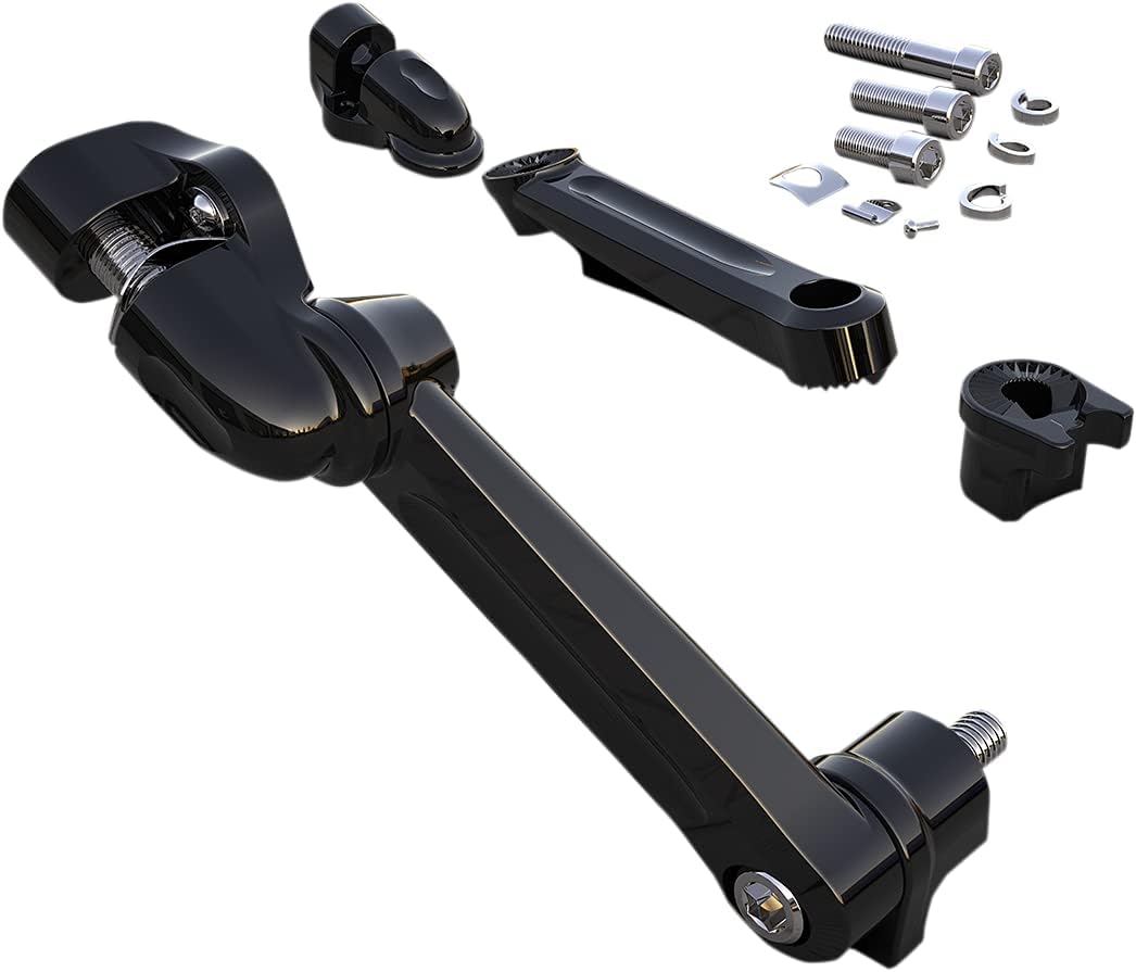 Soportes ajustables para clavijas de confort para pasajeros (negro) para Harley Davidson