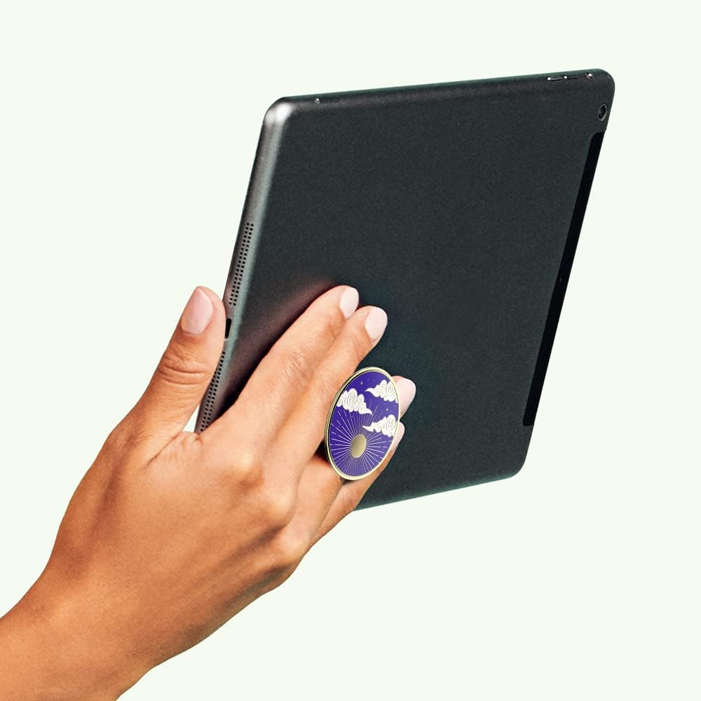 PopSockets Agarre y soporte para teléfono con parte superior intercambiable – Esmalte Sunburst
