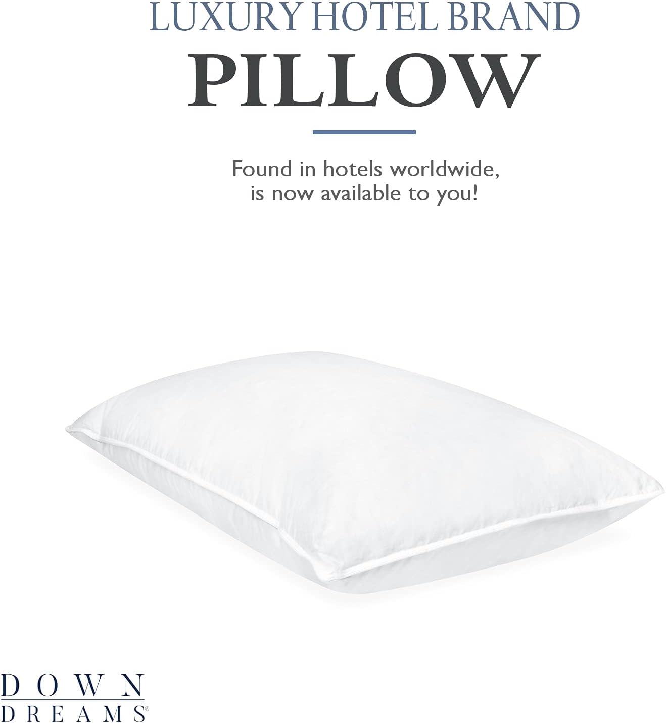 Down Dreams Almohadas clásicas Manchester Mills – Soporte KingMediano, paquete de 2 unidades