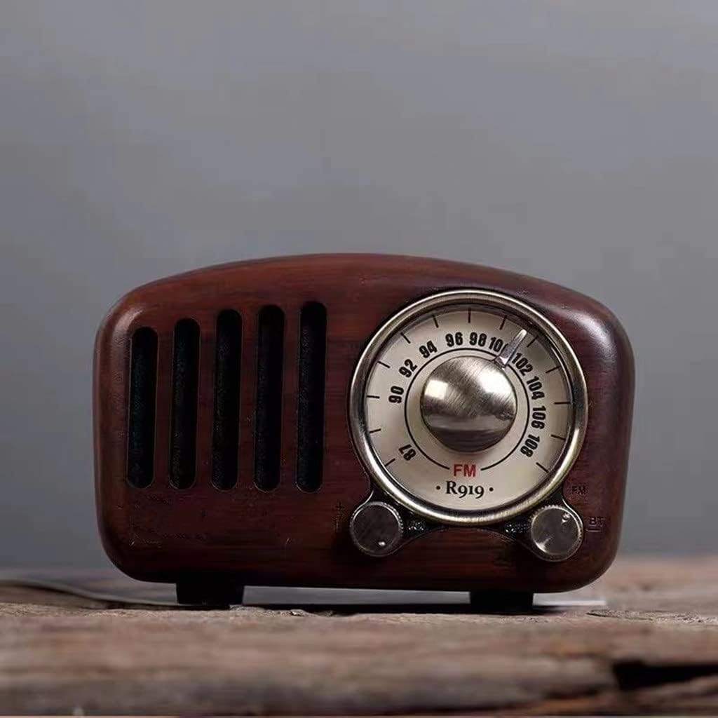 Vintage Radio Retro Nogal Madera FM Antiguo Estilo Clásico Fuerte Mejora Bajo