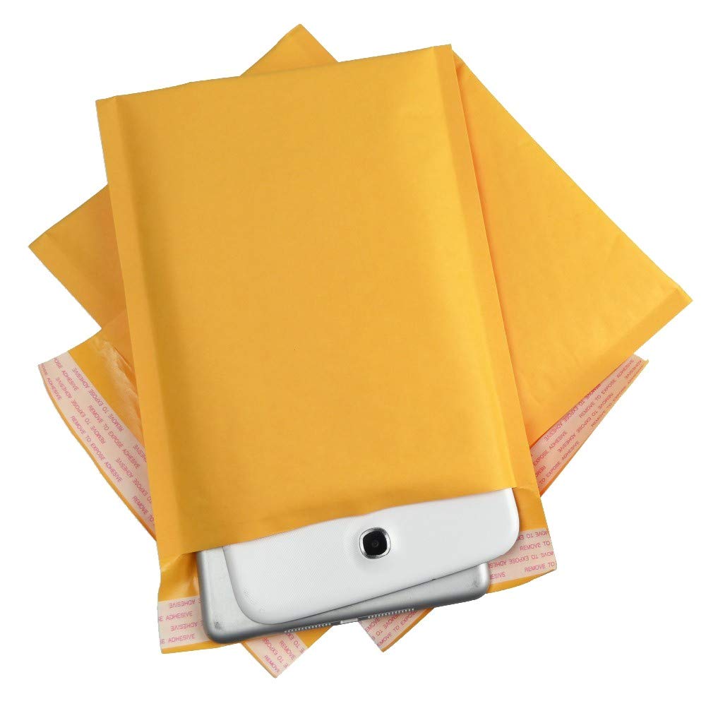 Sobres de envío de burbujas de papel kraft de 8.5 x 14.5 pulgadas, paquete de 100 sobres acolchados gruesos de burbujas para pequeñas empresas #3