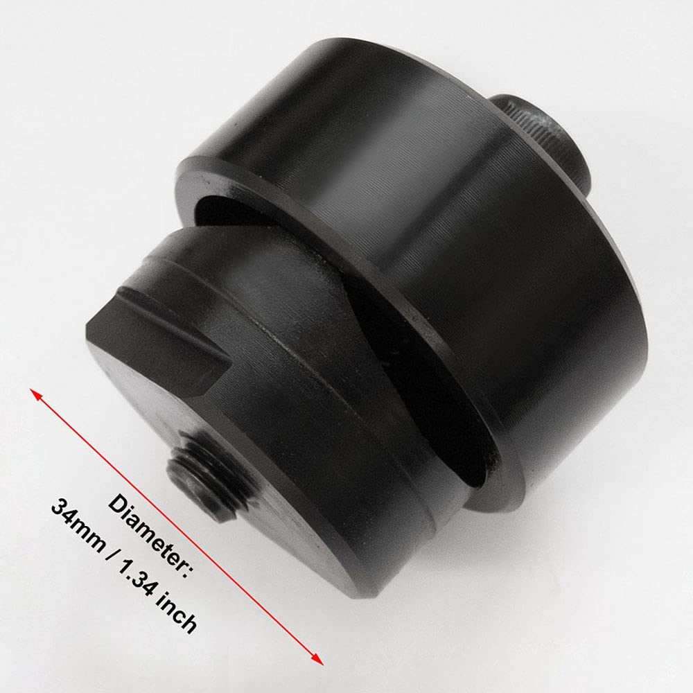 Perforador de chapa de 1.339in, cortador hexagonal de metal para placa de acero, acero inoxidable
