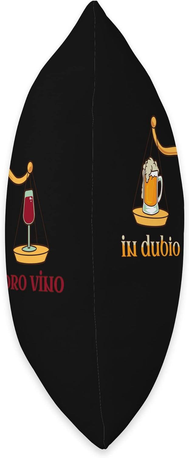 You have to weigh That up-in dubio pro vino Throw Pillow, 18×18, Multicolor