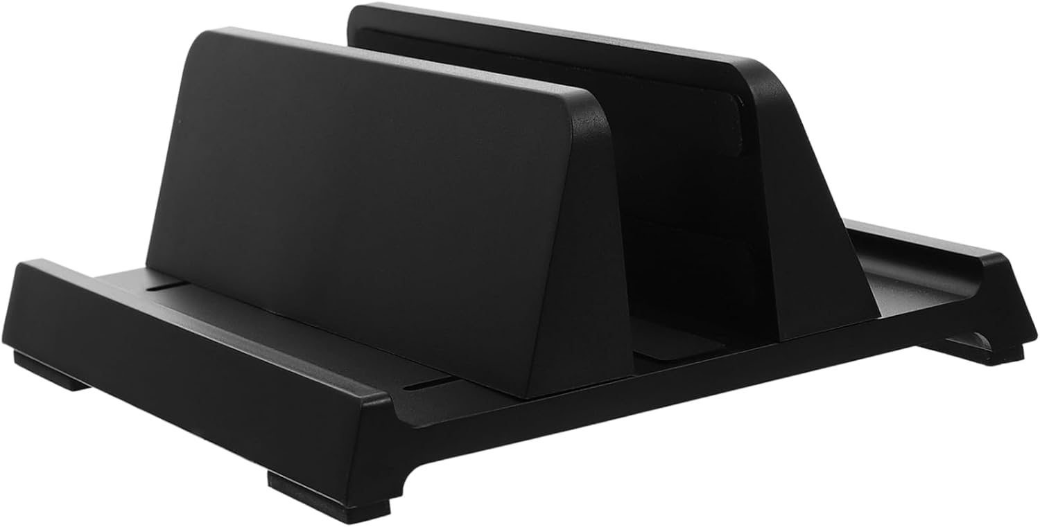 IMIKEYA Soporte vertical para computadora portátil, soporte para computadora portátil 3 en 1, soporte para computadora portátil 3 en 1, soporte