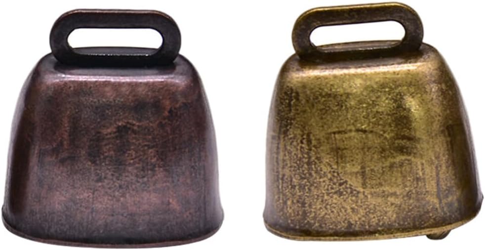 IMIKEYA 2pcs Retro Ling Mini Campanillas de viento Mini Animales Mini Campanas de Artesanía Antigua Campana Pequeña Cascabel Perro Campanas de