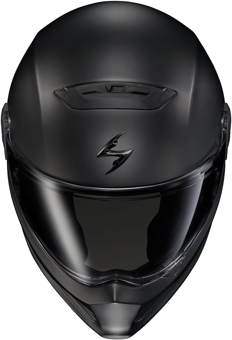 ScorpionEXO Covert FX – Casco de motocicleta de cara completa para adultos, estilo Street Fighter con bolsillos para altavoces listos para