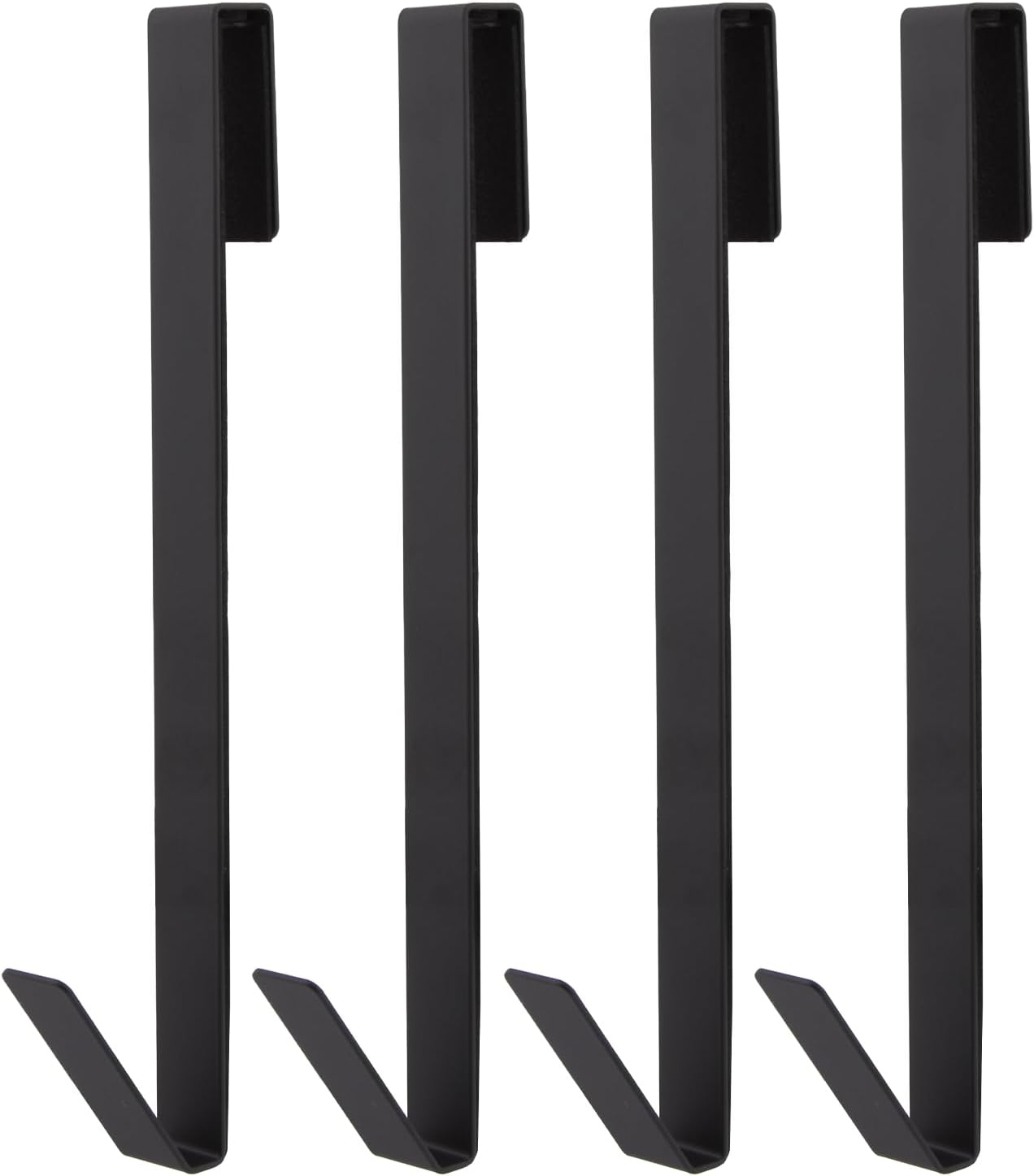 Ganchos para puerta de ducha de 10 pulgadas, 4 piezas, gancho para puerta de baño, ganchos extendidos sin taladrar para puerta de ducha de vidrio