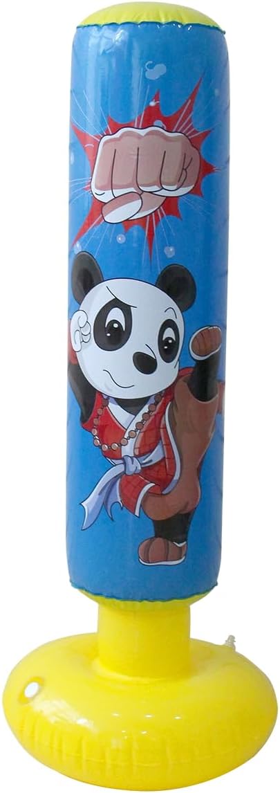 Baiao Punching Bag for Kids, Inflatable Boxing Bag, Kids Punching Bag, for Practicing Karate, Taekwondo, Gifts for Boys & Girls Age 3-12 (47 Height)